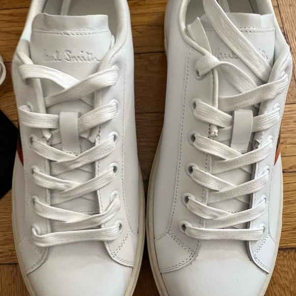New-Paul Smith women’s Side-Stripe Lace-Up leather Sneakers - Picture 10 of 13